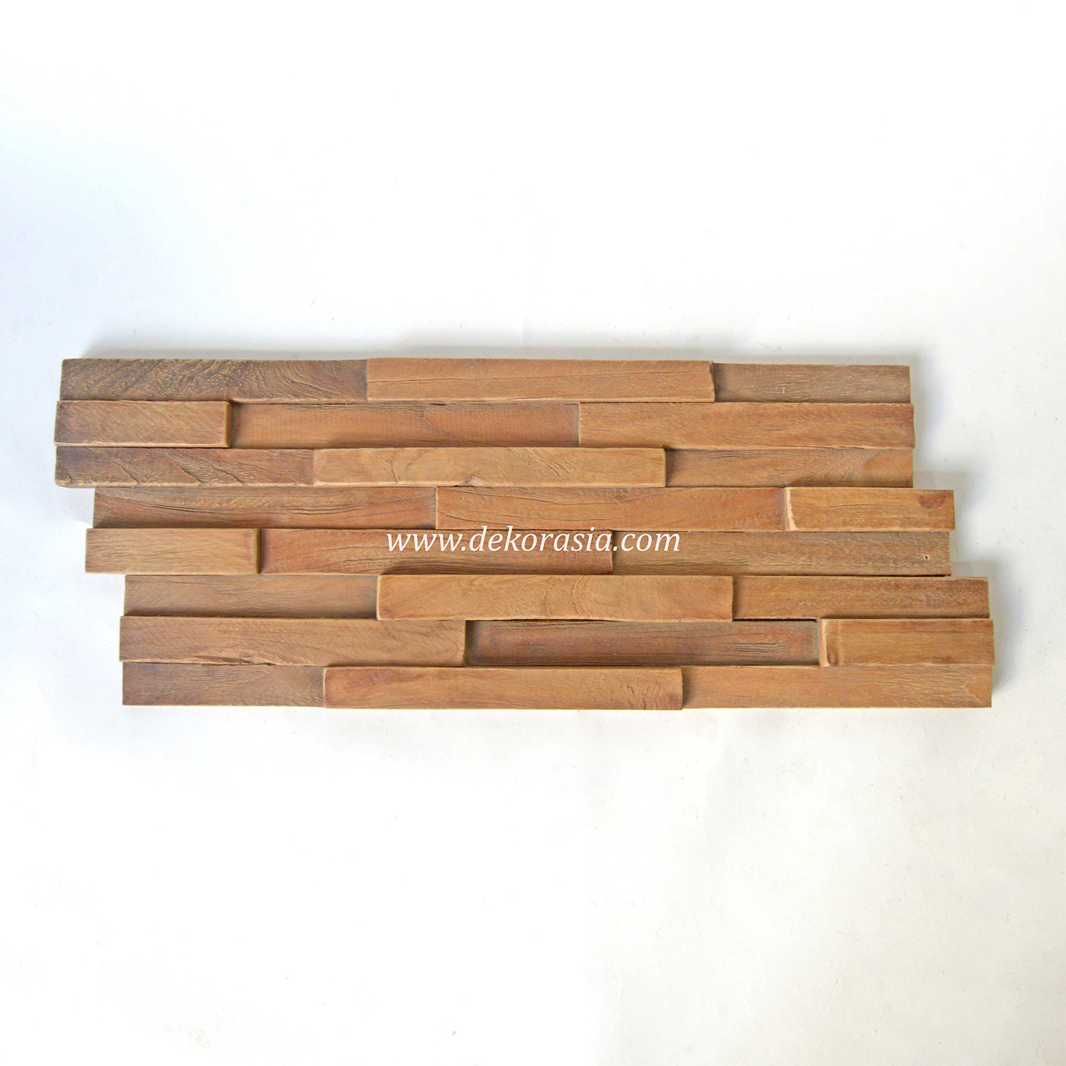 Wood Wall Cladding Square Teak 323 Natural, Wood Wall Cladding for Decoration